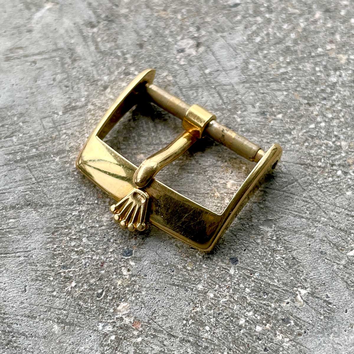 1980s Authentic Rolex 18K Yellow Gold Buckle Clasp 16mm