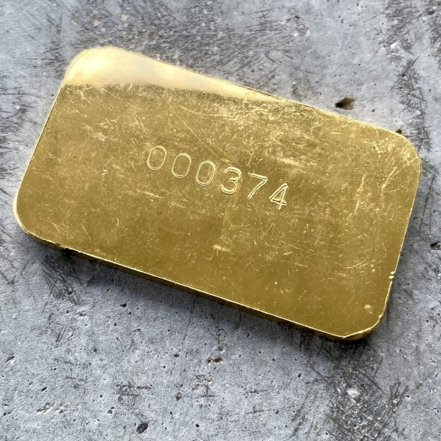 Johnson Matthey & Mallory 100 Gram Gold Bar .9999