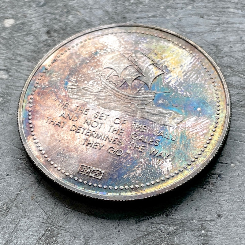 1982 Weston Johnson Matthey Round 1oz Silver