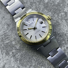 Load image into Gallery viewer, Tudor Ranger Prince Oysterdate 9101/01 Stainless Steel Silver Dial Gold Bezel
