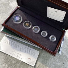 Load image into Gallery viewer, Canada 5-Coin Platinum Maple Leaf Coin Set In Orignal Box
