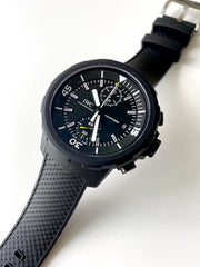 44mm IWC Galapagos Islands Chronograph Aquatimer 3795 Rubber - Full Set New