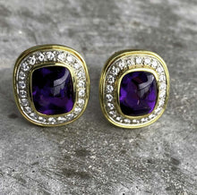 Load image into Gallery viewer, 18K Yellow Gold 6 CT Amethyst and Diamond

