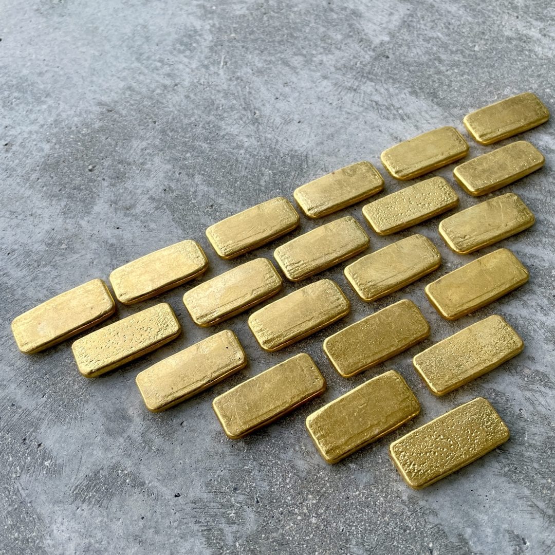 Twenty One Engelhard 2oz .999 Pure Gold Bars