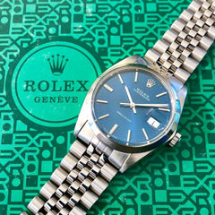 Rolex Precision 6694 Stainless Jubilee Bracelet - Blue Dial