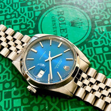 Load image into Gallery viewer, Rolex Precision 6694 Stainless Jubilee Bracelet - Blue Dial
