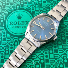 Load image into Gallery viewer, 1969 Rolex Air king Tight Oyster Bracelet Ref 5500 Blue Dial
