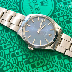 1969 Rolex Air king Tight Oyster Bracelet Ref 5500 Blue Dial
