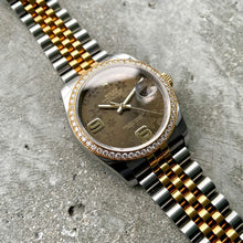 Load image into Gallery viewer, Rolex 36mm Datejust 116243 - Factory Diamond Bezel with Chocolate Floral Dial
