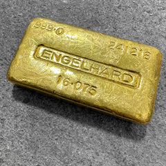 Engelhard 1/2 Kilo 500 Gram Gold Poured Bar .9990