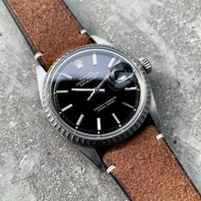Load image into Gallery viewer, 1970 Rolex Glossy Black 1603 Datejust Jubilee 1570 Movement - Rolex service
