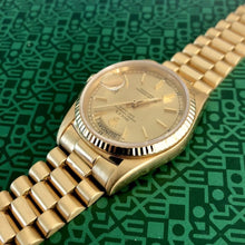 Load image into Gallery viewer, 36mm Mens Rolex President 18038 Yellow Gold
