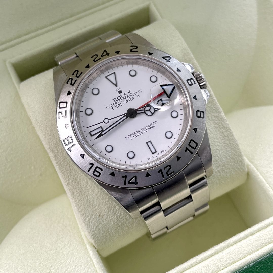 42mm Rolex Explorer II Reference 16570 White Dial