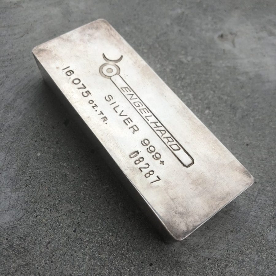 Engelhard 16.075 oz Silver Bar 500 Grams