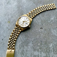 Load image into Gallery viewer, 1980 Vintage Rolex Date 1503 Mens 14K Yellow Gold Watch Champagne Dial Jubilee

