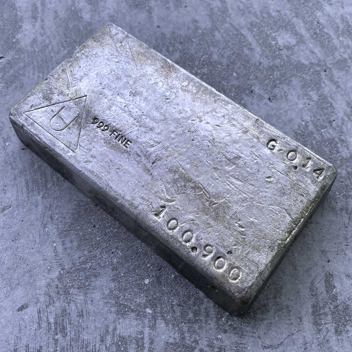 Vintage Delta 100.9oz .999 Fine Silver Bar