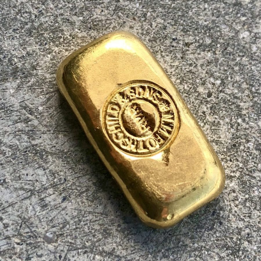 Rothschild 1 oz .995 Gold Poured Bar