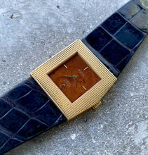 Load image into Gallery viewer, Rolex King Midas 18K Yellow Gold Wood Dial 4126 on Original Leather! Left Handed

