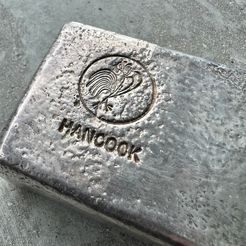 Vintage Hancock 97.05 Silver Poured bar