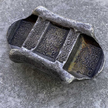 Load image into Gallery viewer, 5 Tael China Silver Bar Three Stamp Pack saddle Sycee Ingot - Attractive Toning
