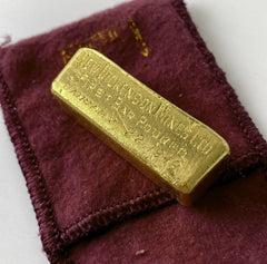 1949 New Dickenson Mines Ltd 145.59 Gram .999 Pure Gold Mining Bar