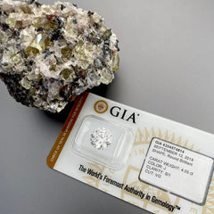 4.05 Carat Round Brilliant Diamond Certified GIA