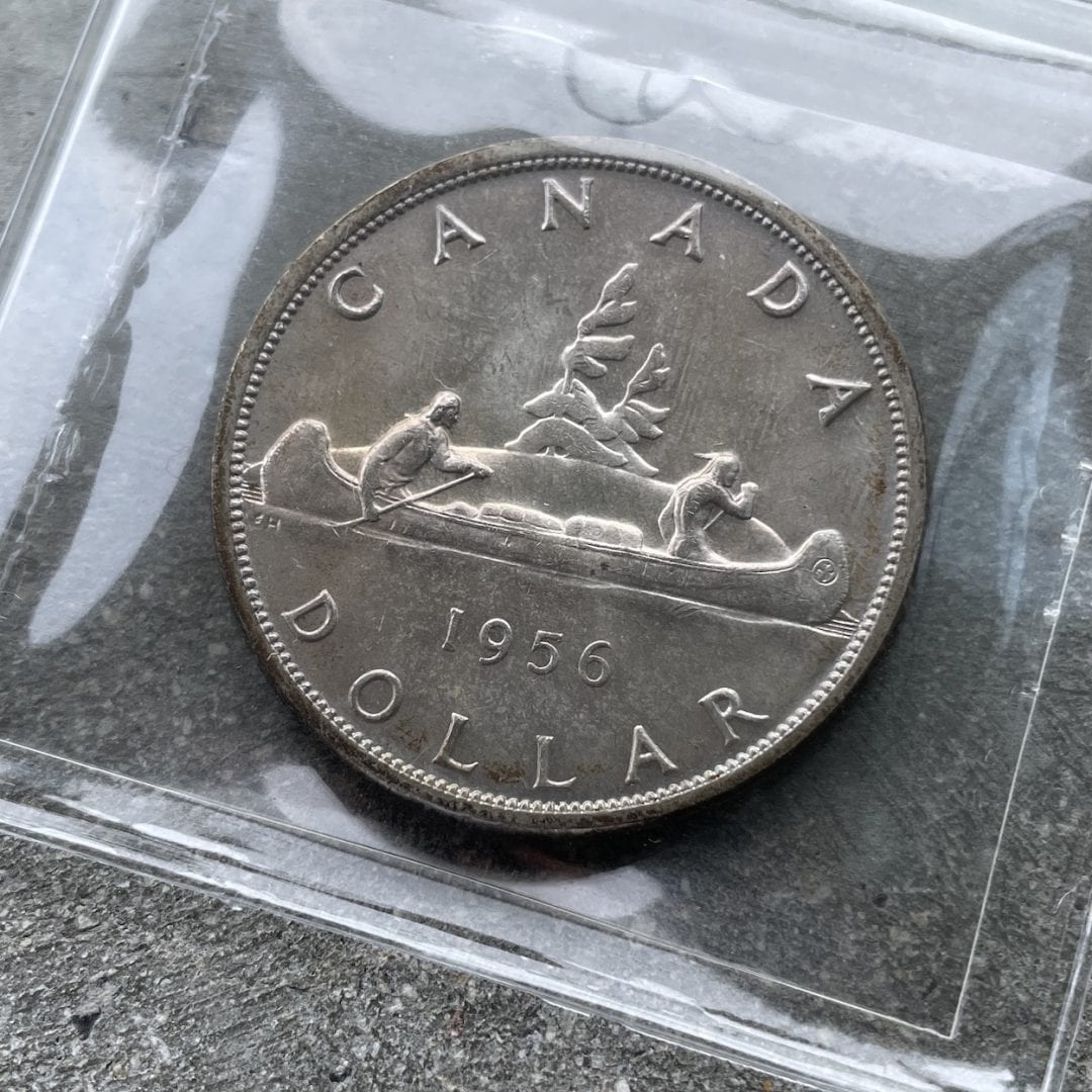 1956 Canada 1 Dollar Silver Coin One Dollar ICCS Gem 65