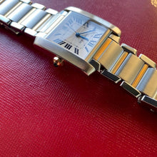 Load image into Gallery viewer, Cartier 28mm Automatic Men’s Tank Francaise 2302 Steel + 18k Gold - Box Papers
