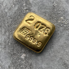 Load image into Gallery viewer, Vintage Engelhard Square 2 oz .999 Gold Bar
