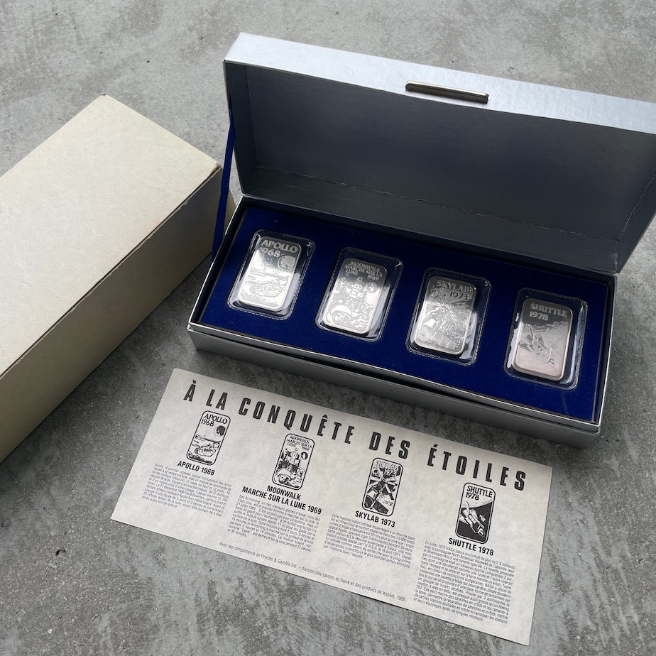 Complete set of Johnson Matthey silver bars