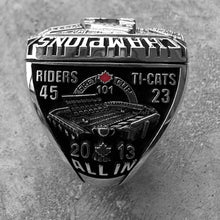 Load image into Gallery viewer, 2013 Grey Cup Saskatchewan Roughriders Championship ring
