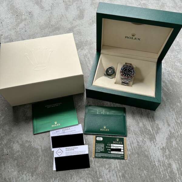 2017 Rolex GMT Master II White Gold 116719 BLRO Box and Papers