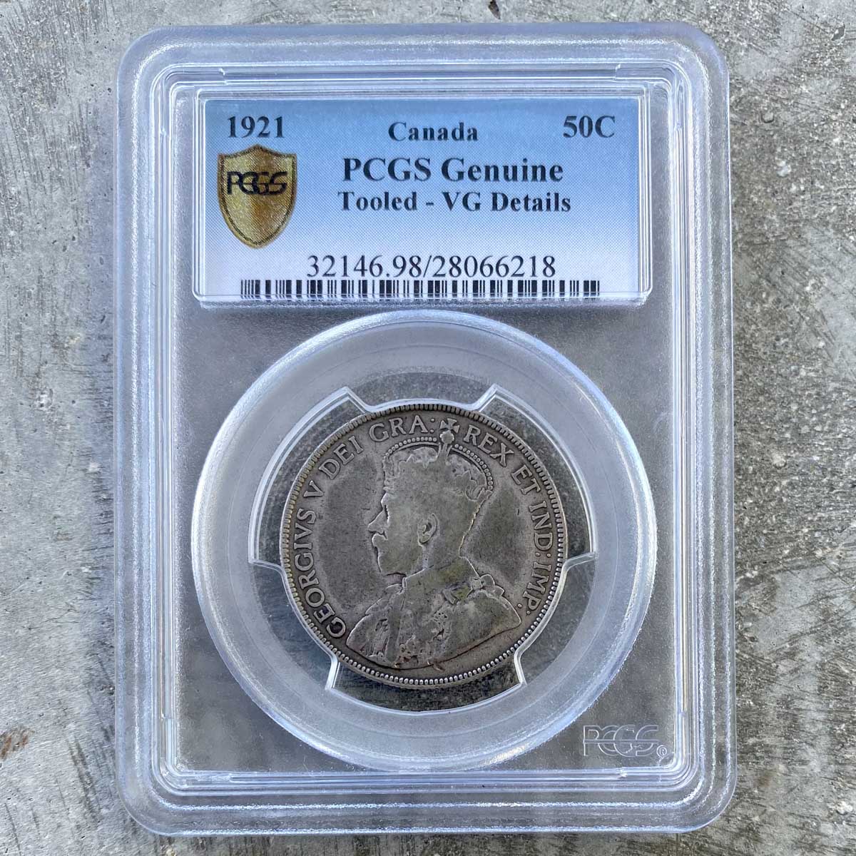 1921 Canada Silver Half Dollar 50 Cent Coin - King of Canadian Coins