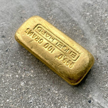 Load image into Gallery viewer, Engelhard 100 Gram .999 Pure Gold Poured Bar
