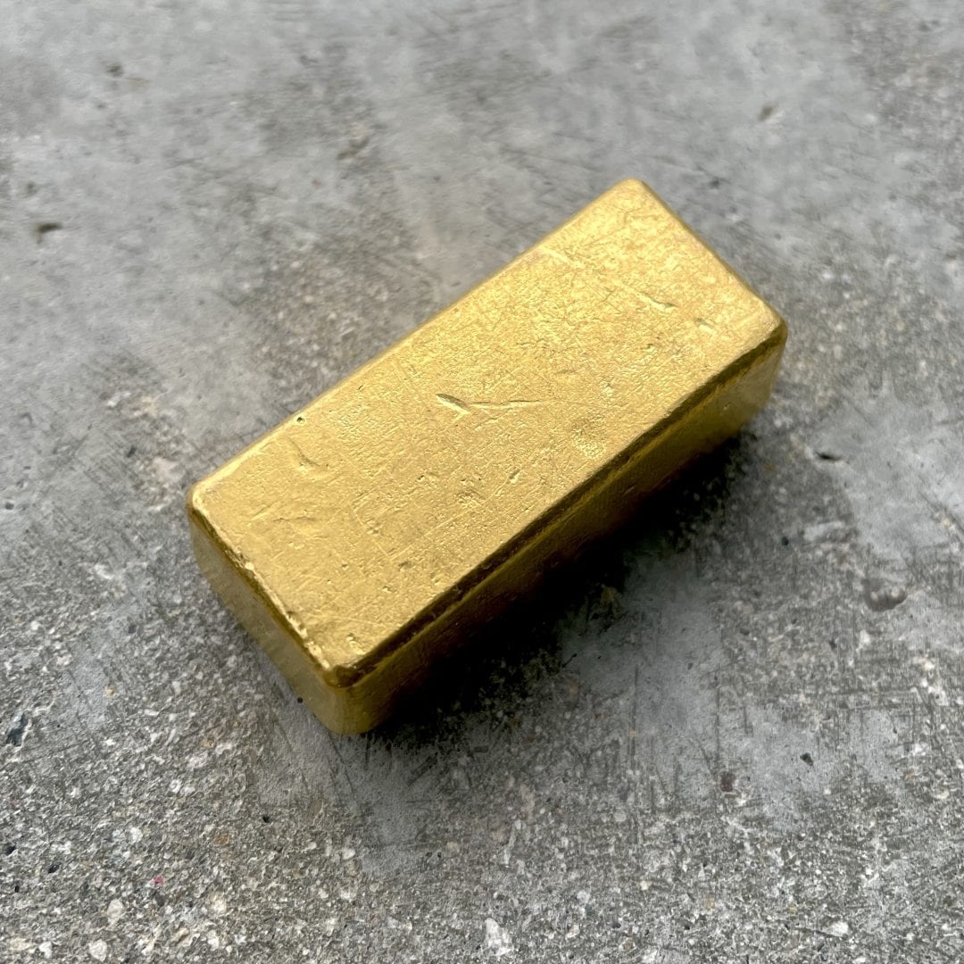 Engelhard 5oz .999 Gold Vintage Poured Bar
