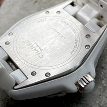 Load image into Gallery viewer, 38mm Chanel J12 Automatic White Ceramic H1759 Box + Papers Factory Diamond Dial
