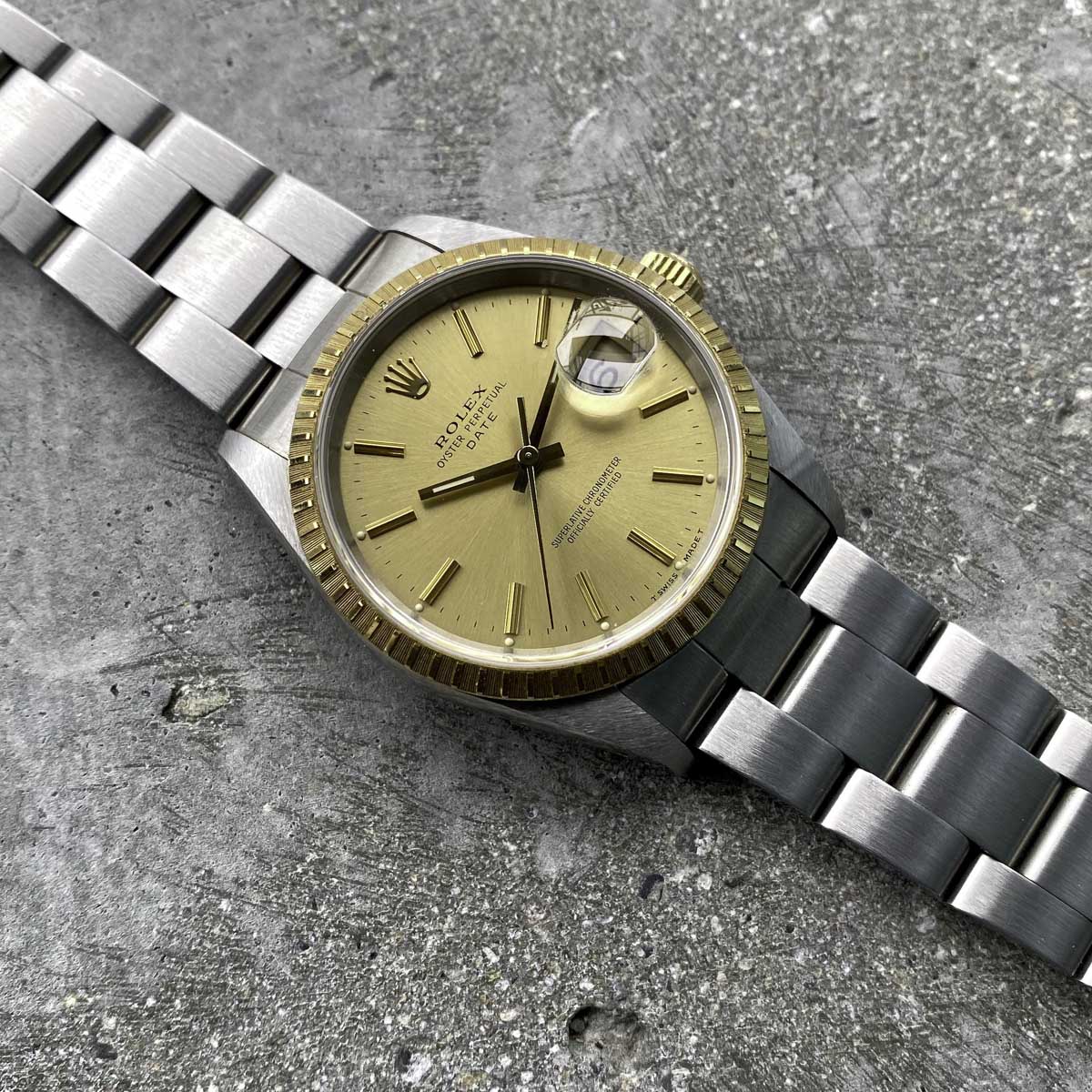 Rolex Date 34mm Watch in New Old Stock Condition