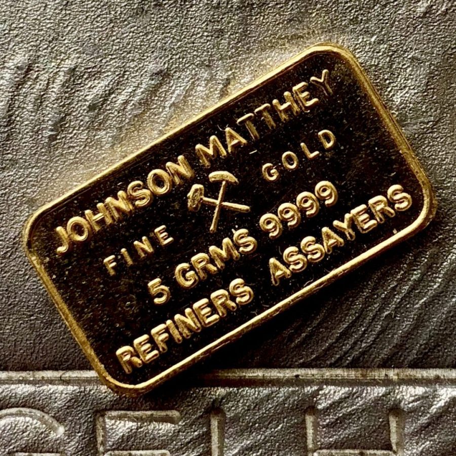 Johnson Matthey London Gold 5 Gram Bar