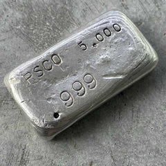 Vintage IRSCO Canadian 5oz .999 Fine Silver Bar