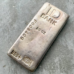 Johnson Matthey TD Bank 20oz .999 Fine Silver Bar