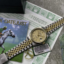 Load image into Gallery viewer, 1996 Rolex 16233 Two Tone Datejust Jubilee - Tapestry Dial - Papers Unpolished
