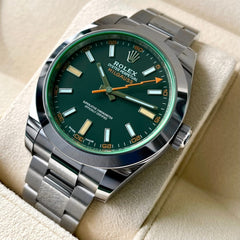 2021 Rolex Milgauss 116400 - Black and Green - Unworn