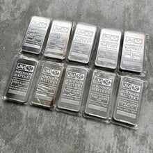 Load image into Gallery viewer, 10 Consecutive Johnson Matthey 10 oz .999 Silver TD bar Toronto Dominion Bank
