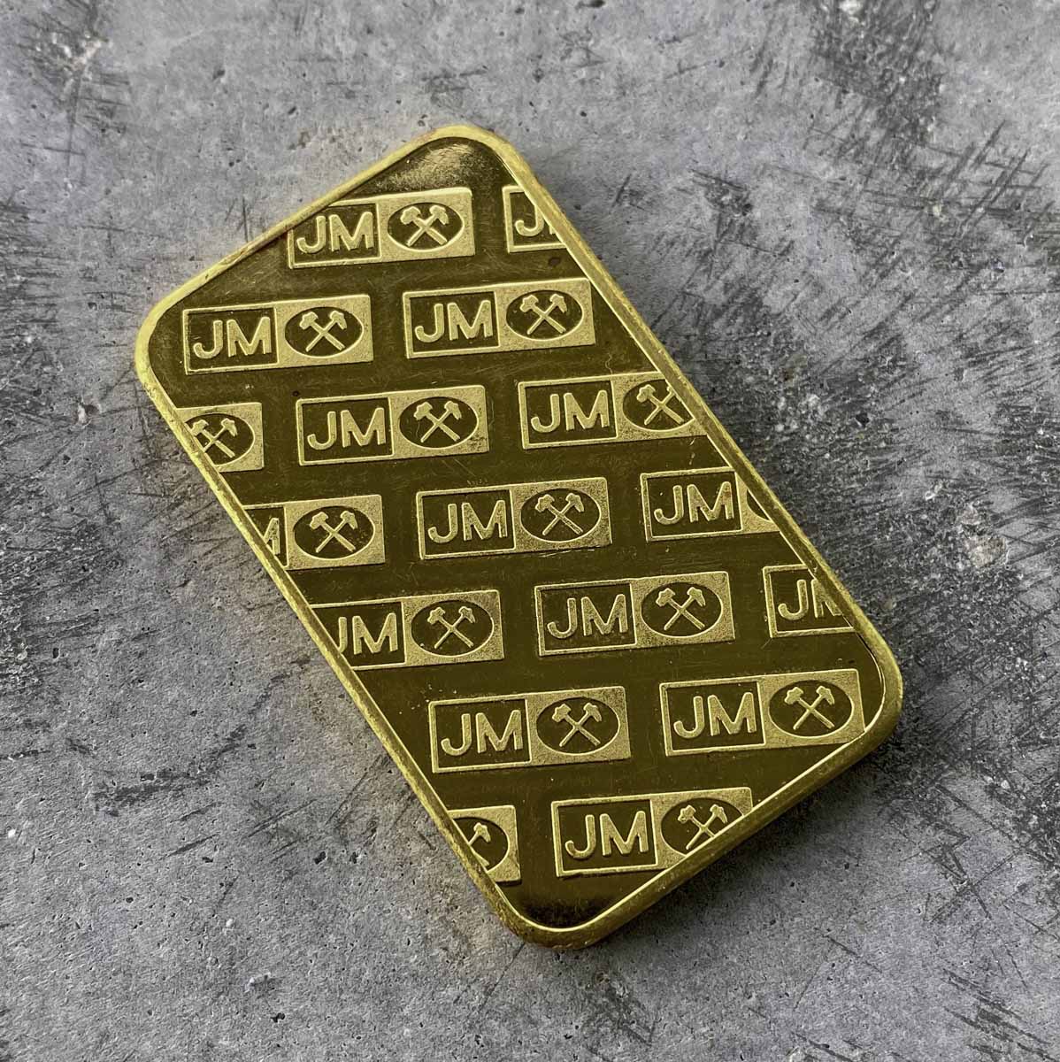 Johnson Matthey 100 Gram .999 Pure Gold Bar