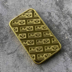 Johnson Matthey 100 Gram .999 Pure Gold Bar