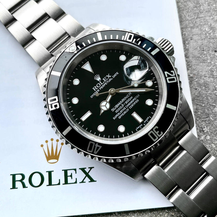 Rolex Submariner 16610T Black Dial