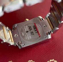 Load image into Gallery viewer, Cartier 20mm Automatic Ladies Tank Francaise 2384 Steel + 18k Gold - Box Papers

