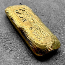 Load image into Gallery viewer, Engelhard 2 oz Gold Poured Bar .9990 2oz - Intense pour lines
