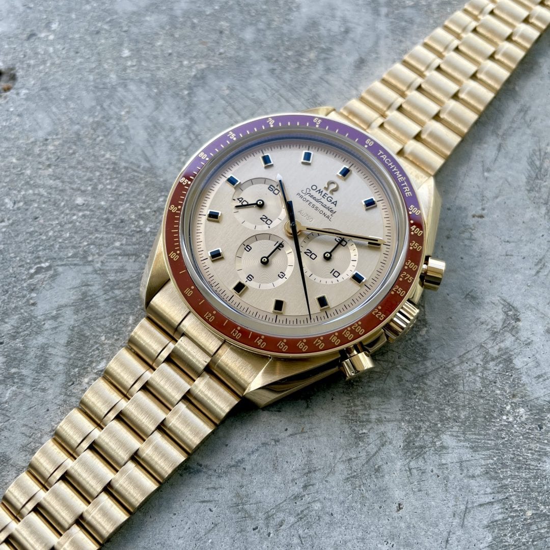 2019 Omega Speedmaster 18K Gold Moonshine 50th Anniversary 310.60.42.50.99.001