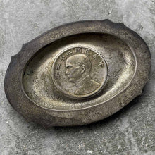 Load image into Gallery viewer, 1930s China Junk Dollar Silver Coin Bowl Dish Plate - Attractive Patina
